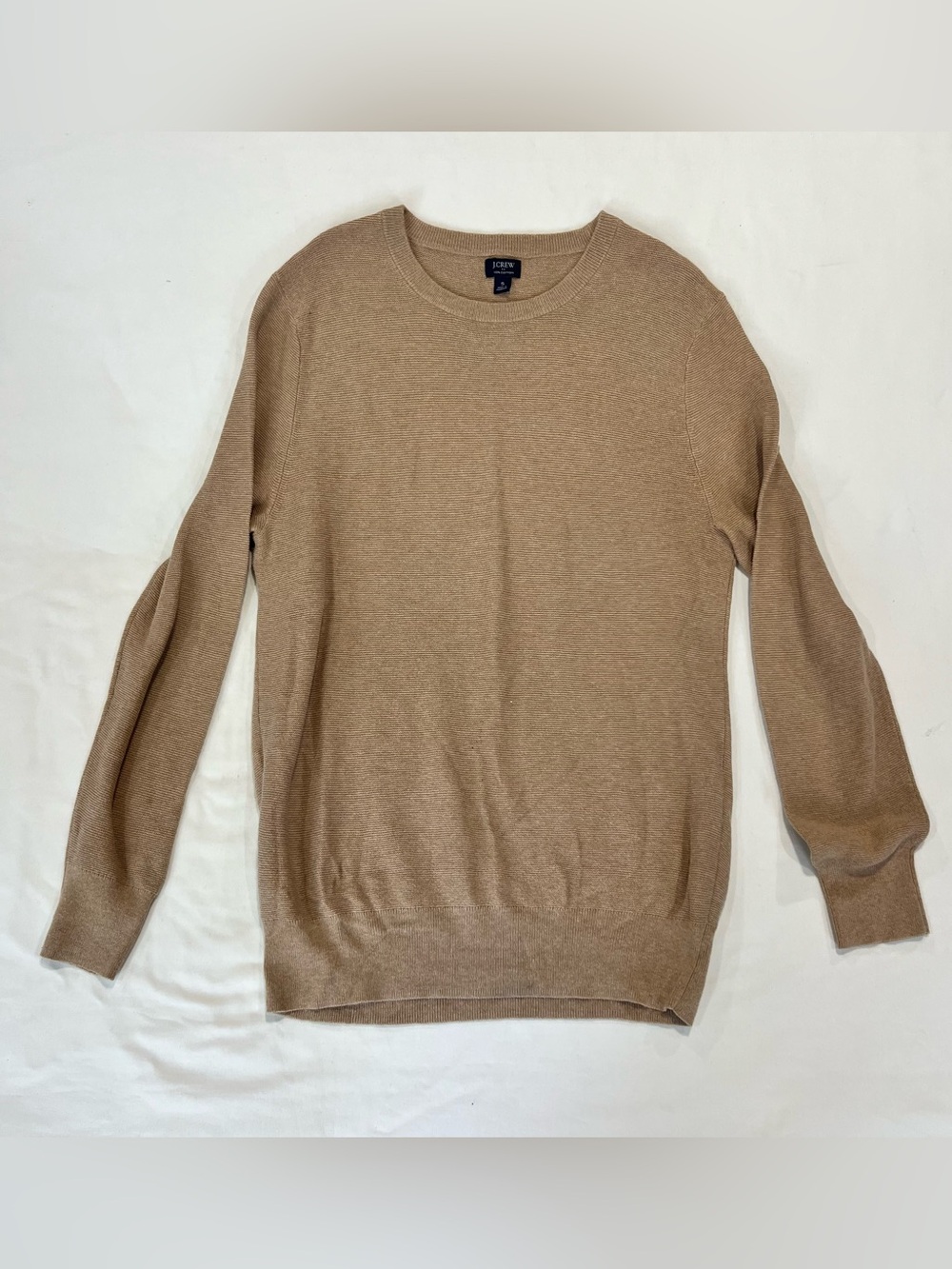 J. Crew Men’s Crewneck Sweater in Camel Brown